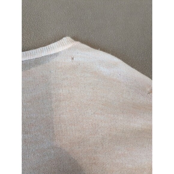 Eileen Fisher Womens Knit Top Size M Peach Light Orange Thin Lightweight Hi Lo - Picture 10 of 11